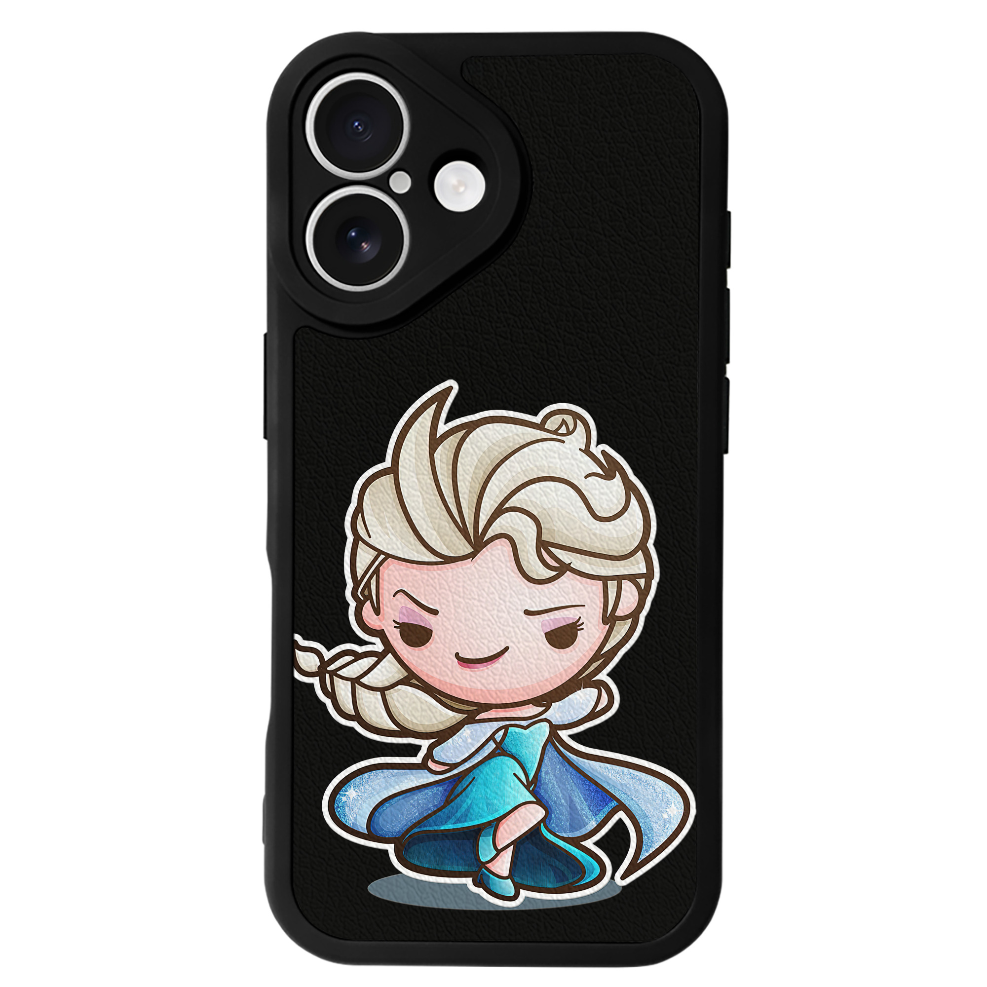 （画像用） アナと雪の女王 アンナ エルサ Frozen Anna Elsa 【iPhone 16シリーズ対応】シリコンスマホケース（レザー調） 材質：シリコン